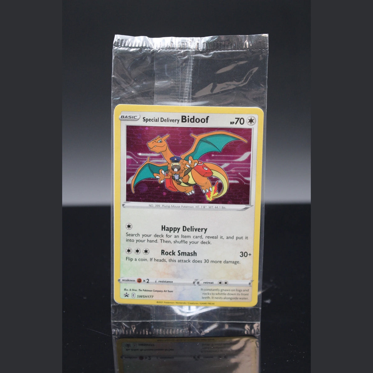 Special Delivery Bidoof · Black Star Promos · SWSH177 · Englisch · (Sealed) - Bild 1