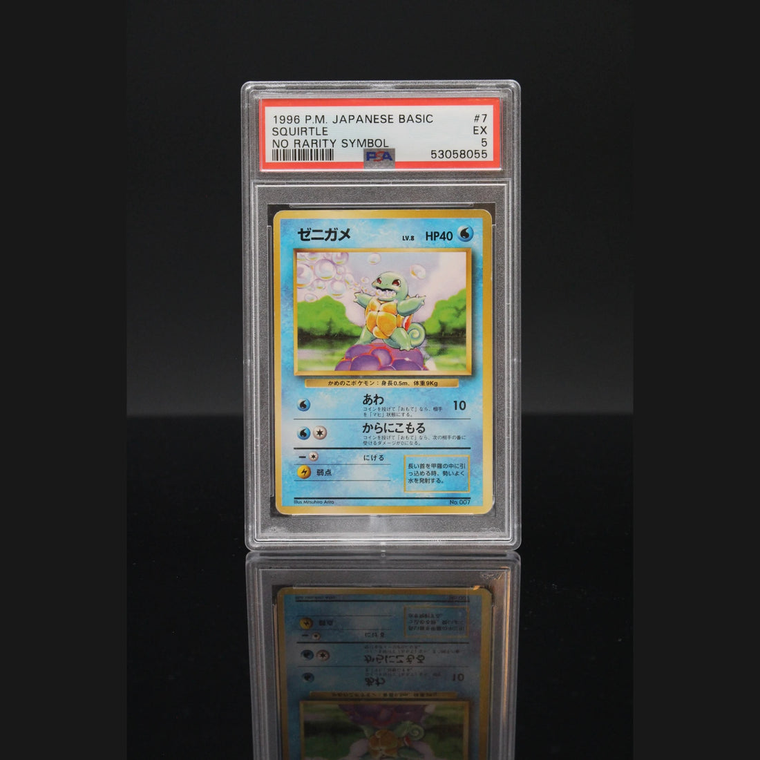 Squirtle · Base Set · 007 · Japanisch · PSA 5 - Bild 1