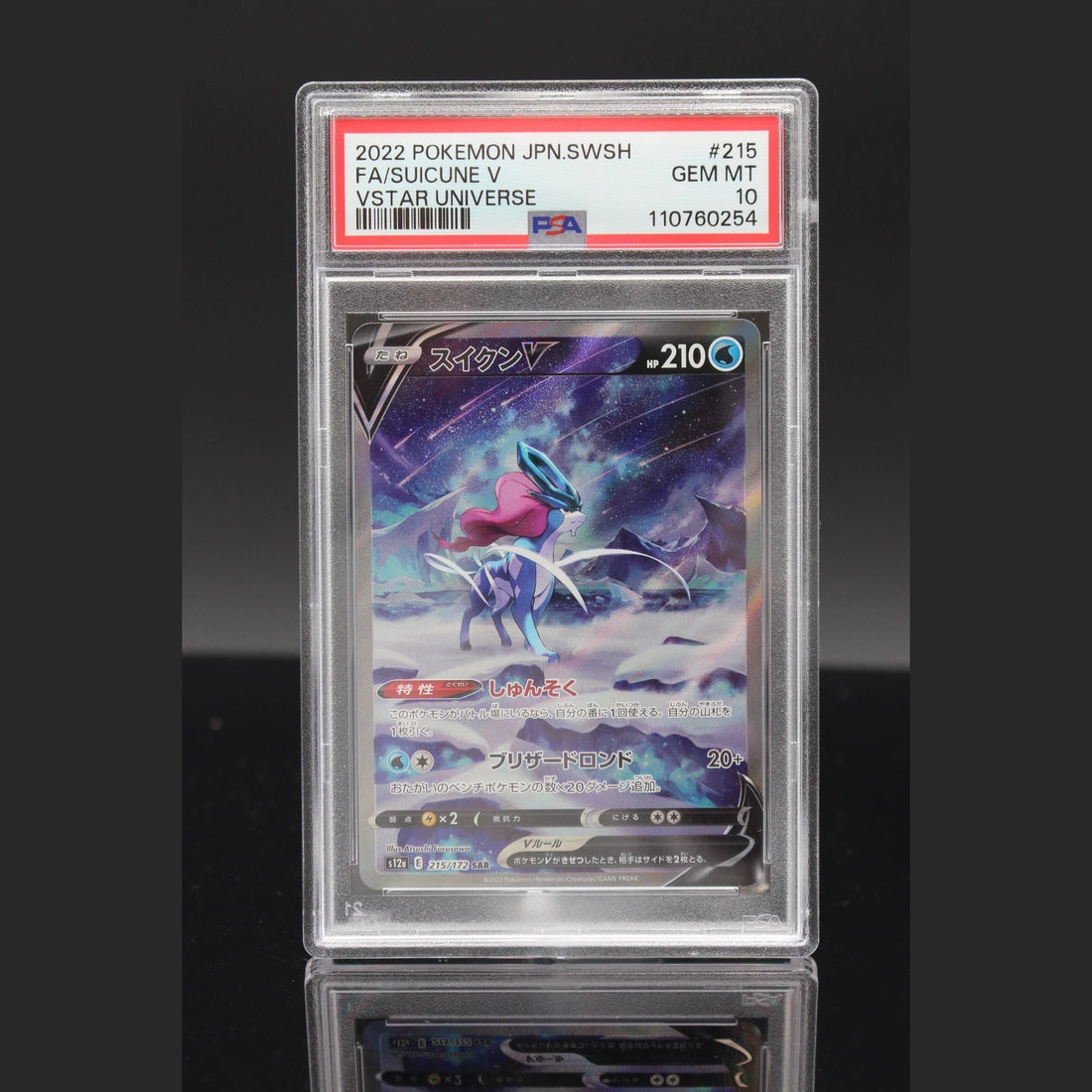 Suicune V SAR · VSTAR Universe · 215/172 · Japanisch · PSA 10 - Bild 1