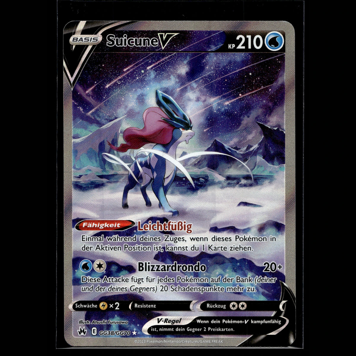 Suicune V SAR · Zenit der Könige · GG38/GG70 · Deutsch · (Near Mint) - Bild 2