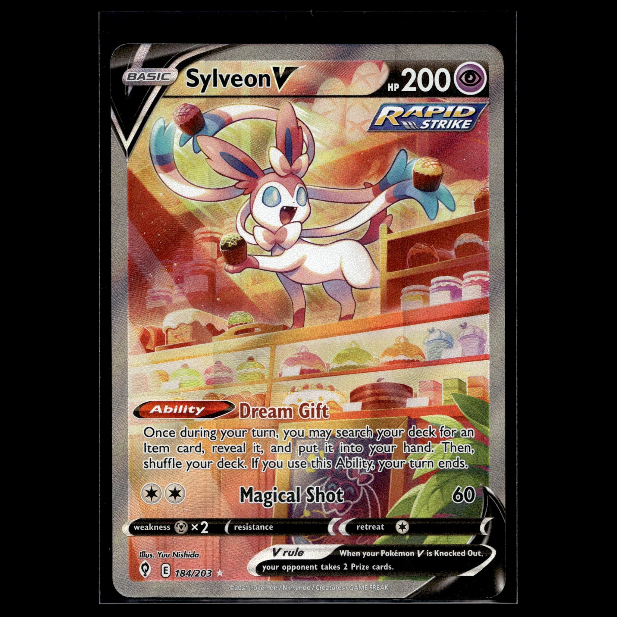 Sylveon V RR · Evolving Skies · 184/203 · Englisch · (Near Mint-) - Bild 1