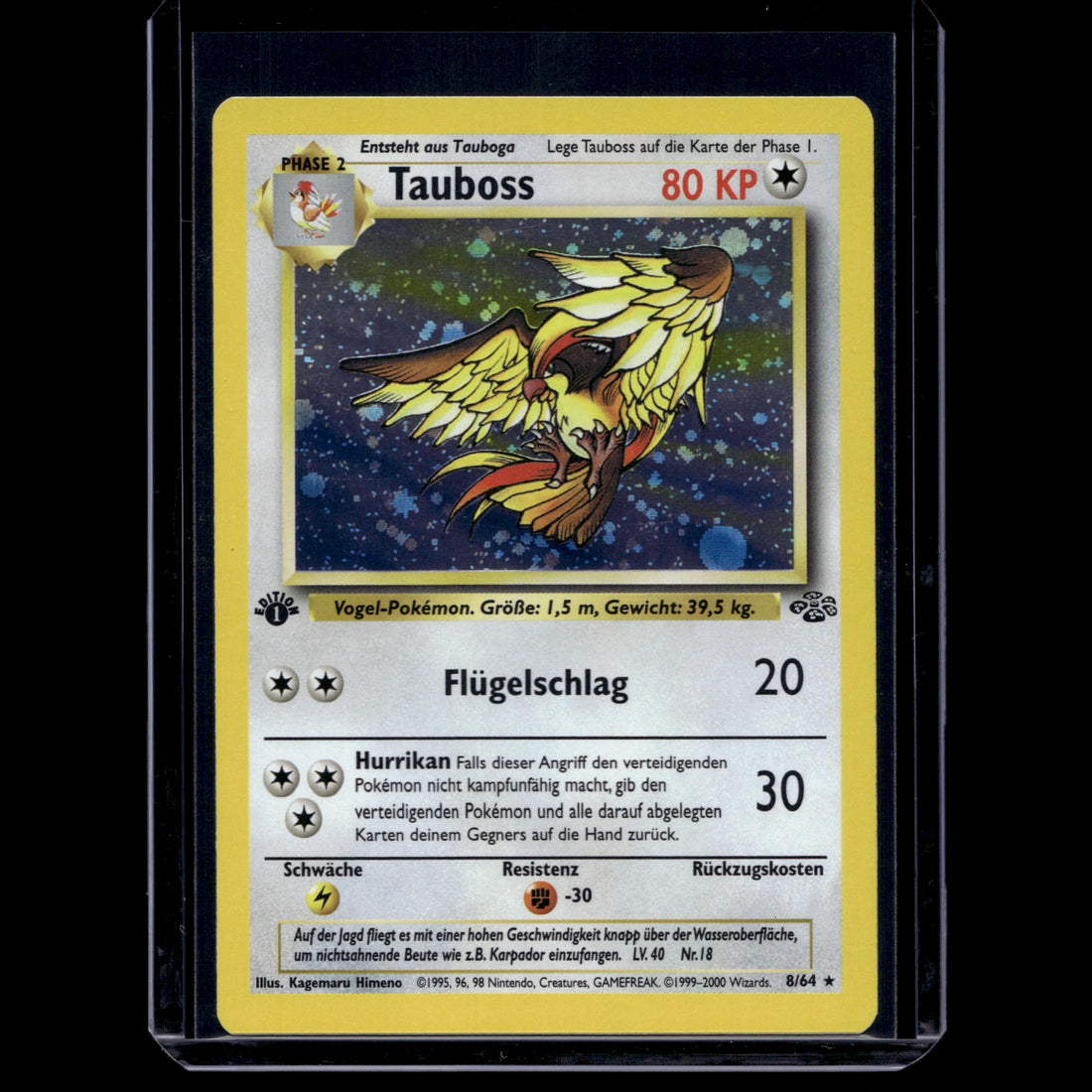 Tauboss Holo · Dschungel 1st Edition · 8/64 · Deutsch · (Excellent+) - Bild 1
