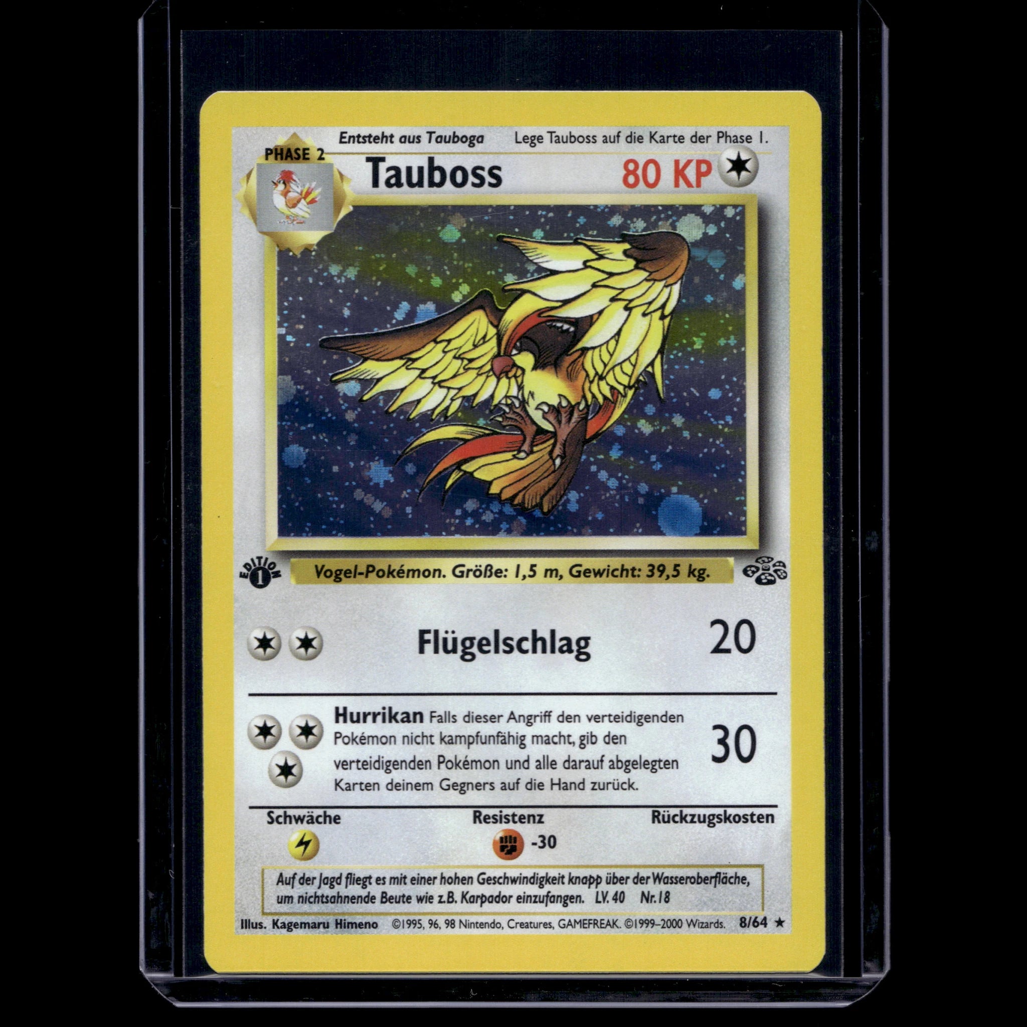 Tauboss Holo · Dschungel 1st Edition · 8/64 · Deutsch · (Excellent+) - Bild 1