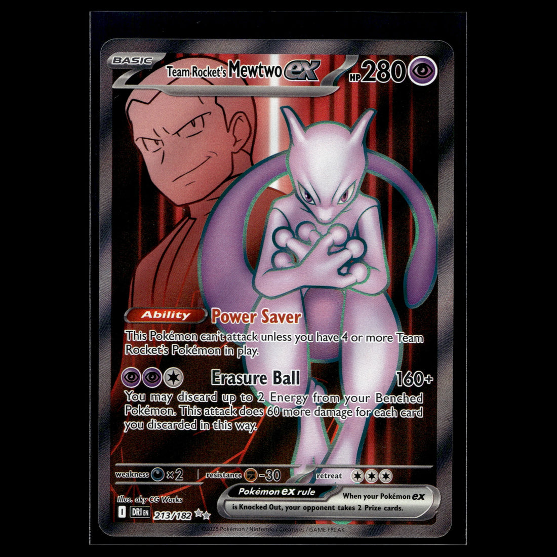 Team Rocket's Mewtwo ex · Destined Rivals · 213/182 · Englisch · (Near Mint) - Bild 1