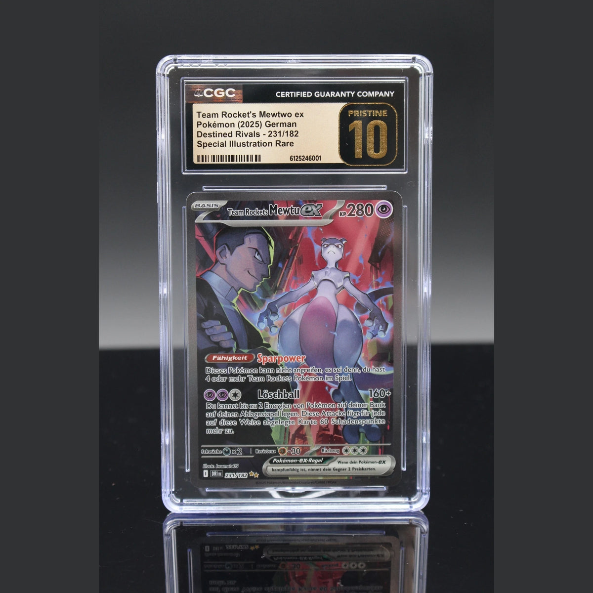 Team Rockets Mewtu ex · Ewige Rivalen · 231/182 · Deutsch · CGC 10 - Bild 1