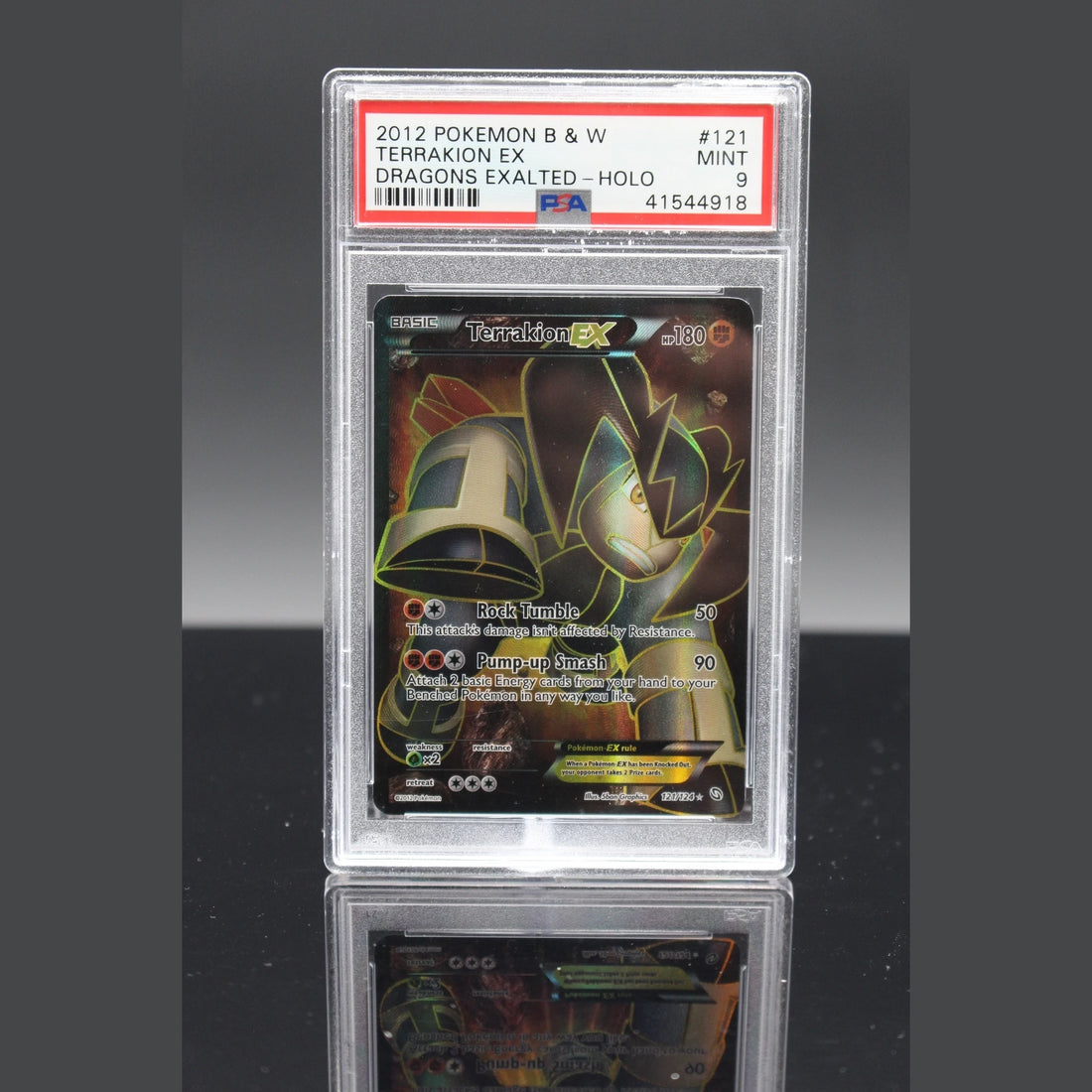 Terrakion EX UR · Dragons Exalted · 121/124 · Englisch · PSA 9 - Bild 1