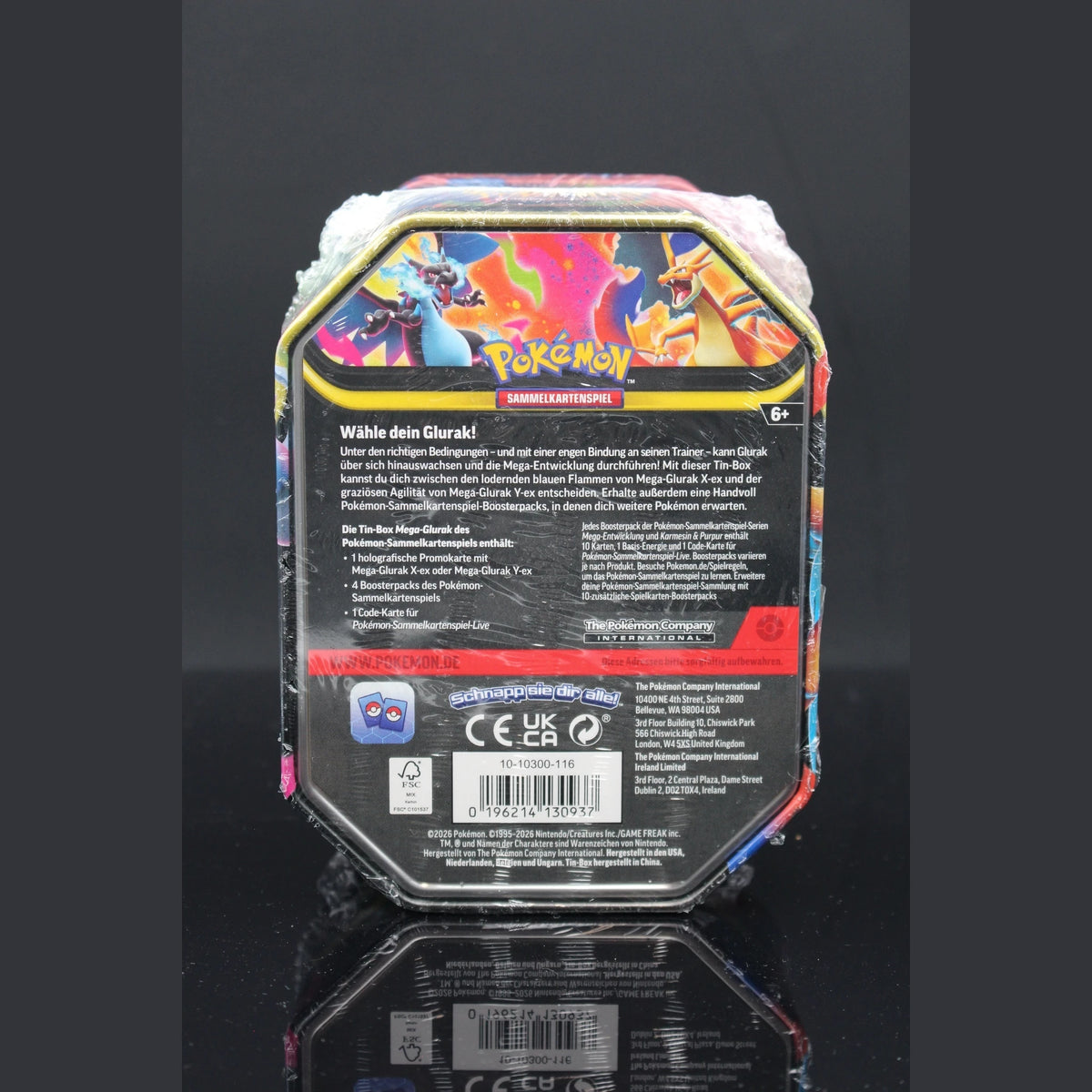 Tin Mega-Glurak · Deutsch · Sealed OVP - Bild 2