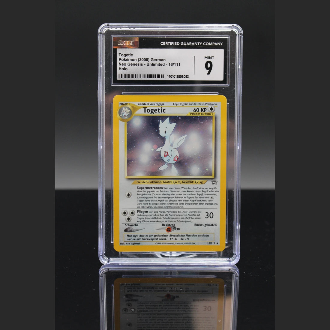Togetic Holo · Neo Genesis · 16/111 · Deutsch · CGC 9 - Bild 1