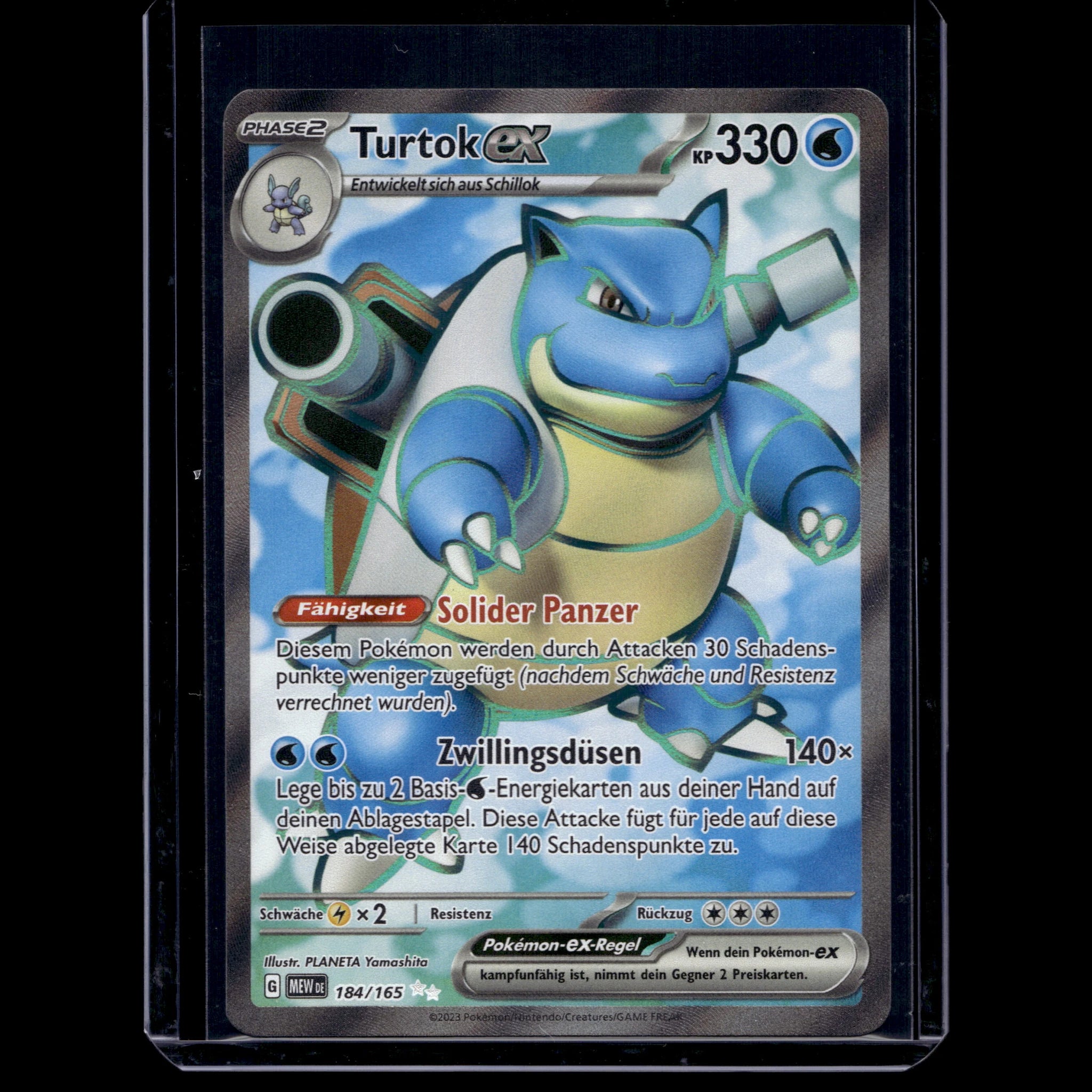 Turtok ex SAR · Pokemon 151 · 184/165 · Deutsch · (Near Mint) - Bild 1