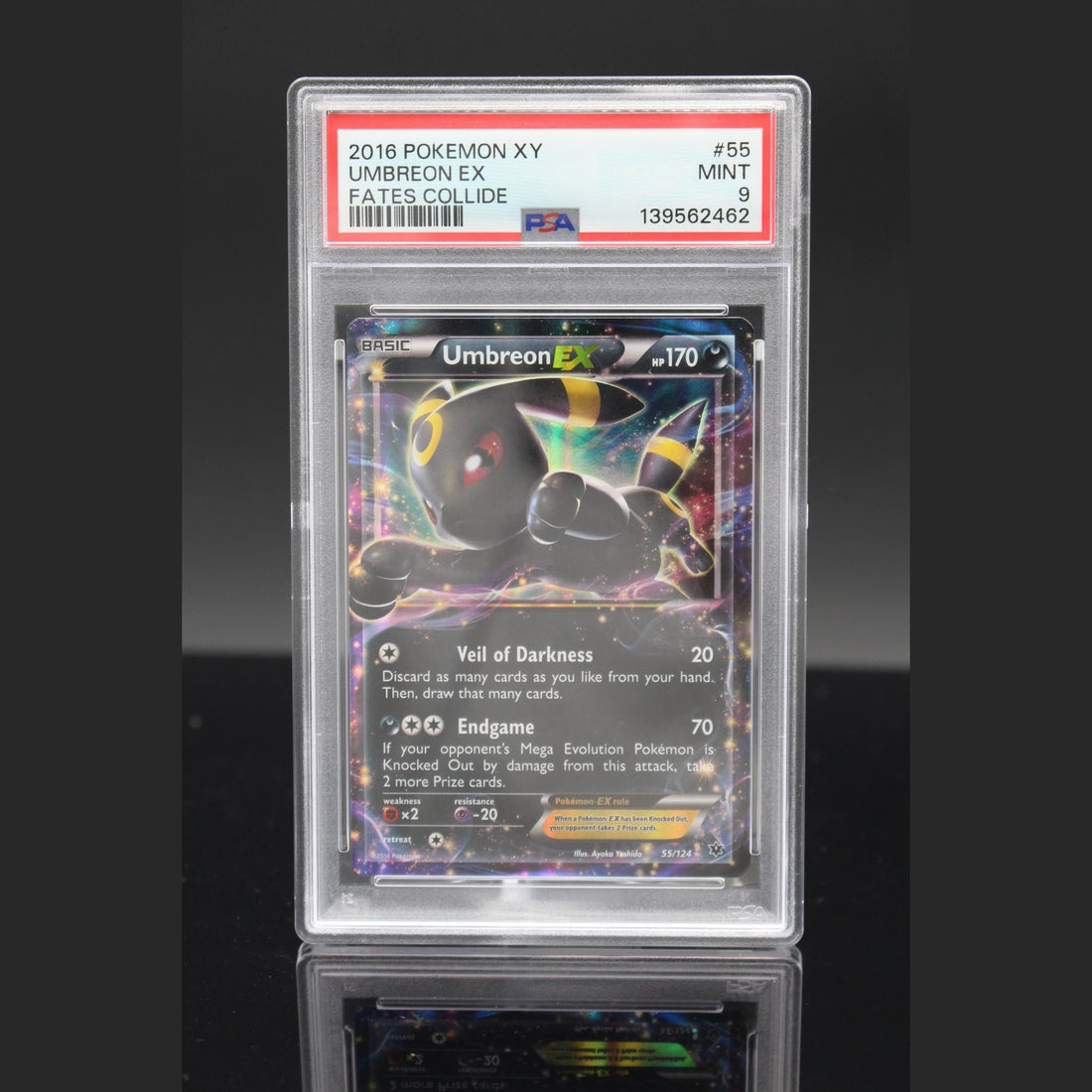 Umbreon EX RR · Fates Collide · 55/124 · Englisch · PSA 9 - Bild 1
