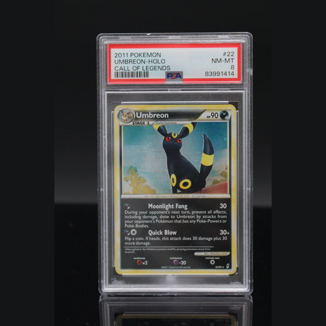 Umbreon Holo · Call of Legends · 22/95 · Englisch · PSA 8 - Bild 1