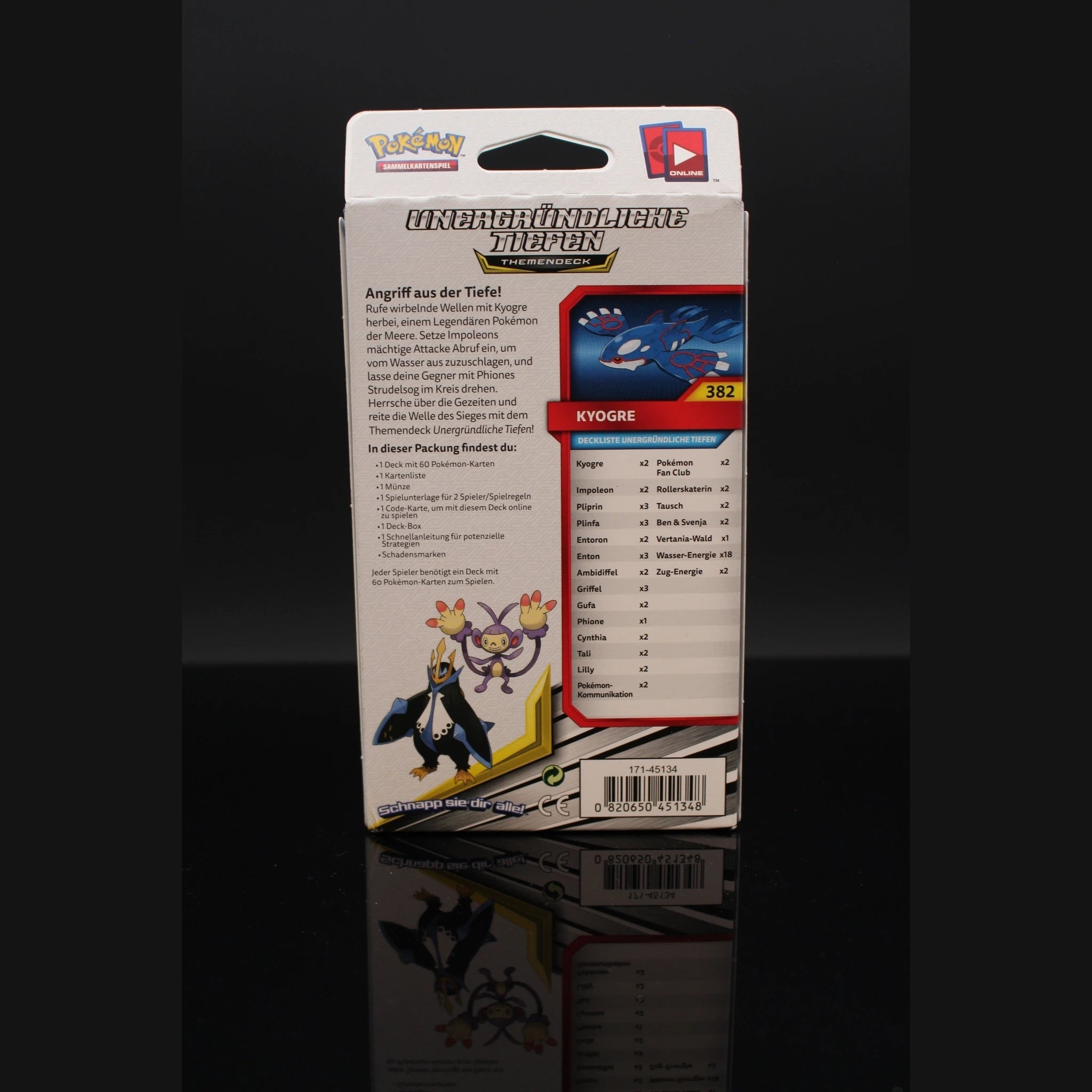 Unergründliche Tiefen Themendeck Kyogre · Deutsch · Sealed OVP - Bild 2