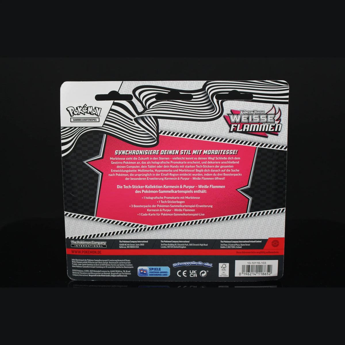 Weiße Flammen Tech-Sticker-Kollektion Morbitesse · Deutsch · Sealed OVP - Bild 2