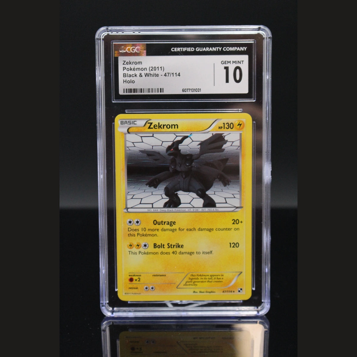 Zekrom Holo · Black & White · 47/114 · Englisch · CGC 10 - Bild 1