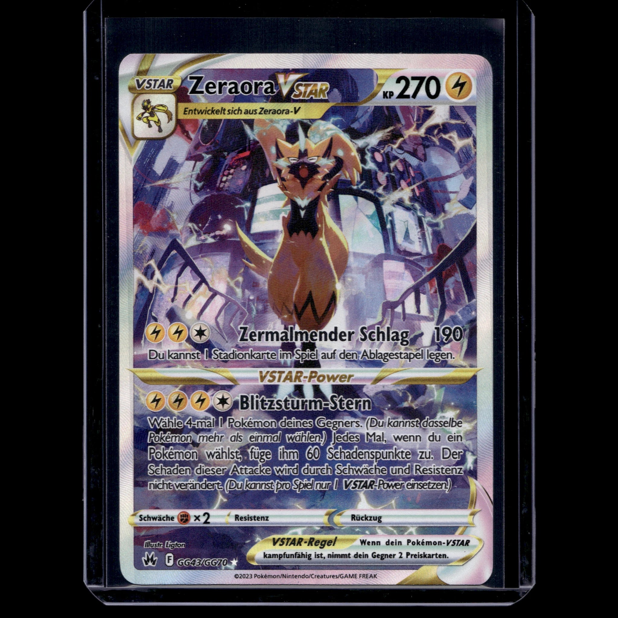 Zeraora VSTAR SR · Zenit der Könige · GG43/GG70 · Deutsch · (Near Mint-) - Bild 1